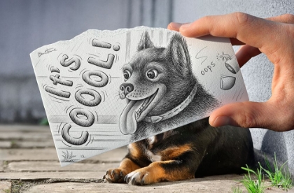 Picture of PENCIL VS CAMERA 65 - CUTE DOGGY