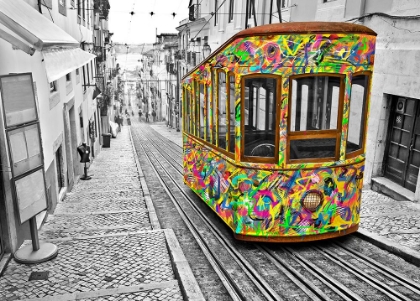Picture of LISBON TRAM REVISITED - COLORFUL