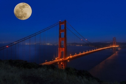 Picture of GOLDEN GATE BRIDGE FULL MOON