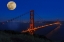Picture of GOLDEN GATE BRIDGE FULL MOON