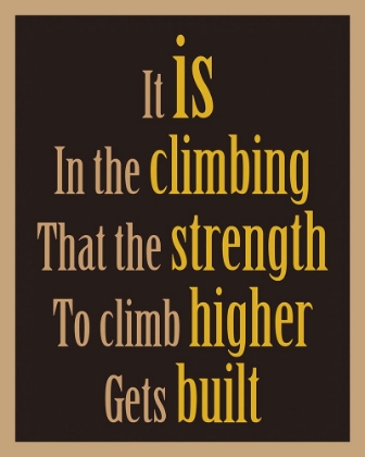 Picture of CLIMBER WORD ART