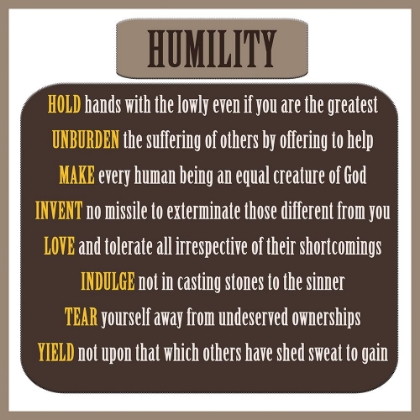Picture of HUMILITY WORD ART