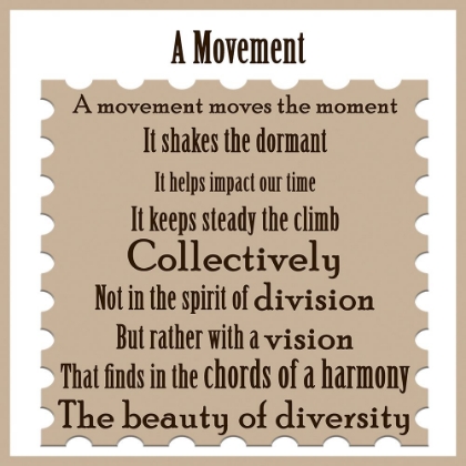 Picture of MOVEMENT WORD ART