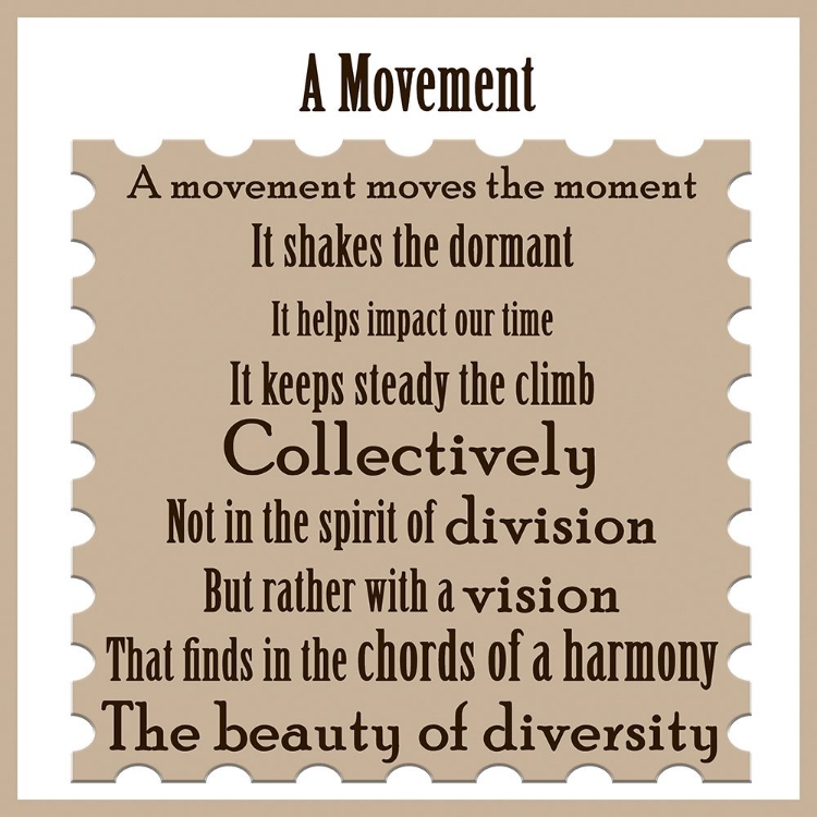 Picture of MOVEMENT WORD ART