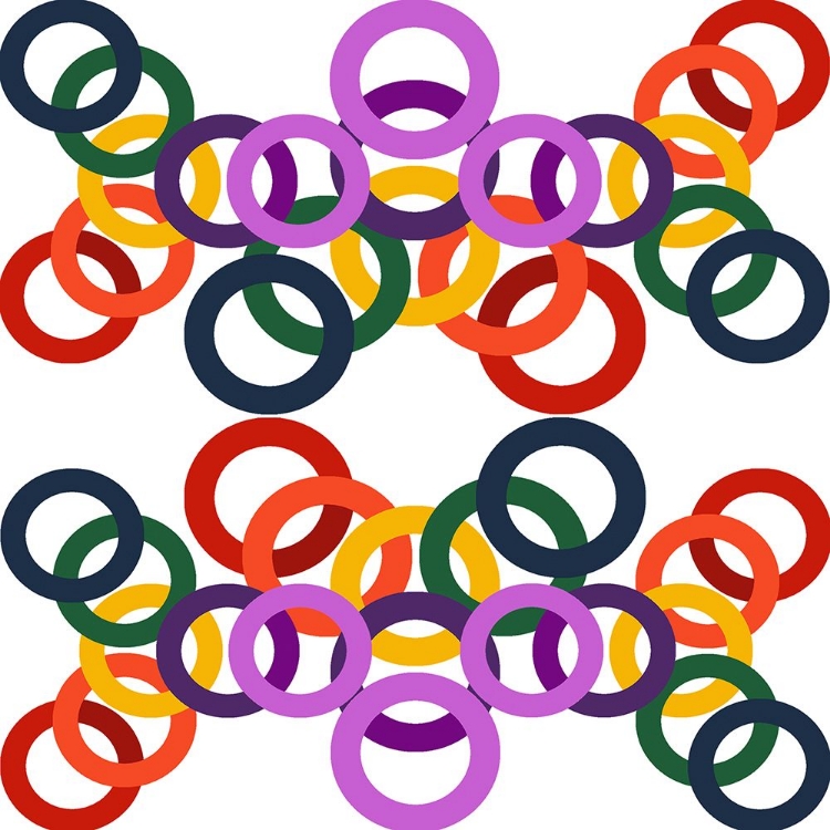 Picture of RAINBOW CIRCLES-12