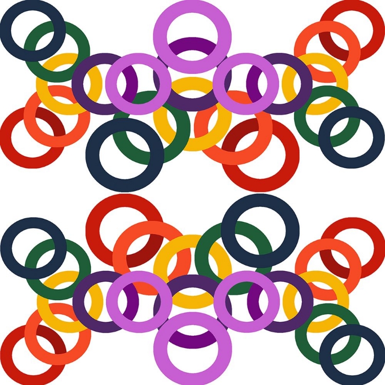 Picture of RAINBOW CIRCLES-12