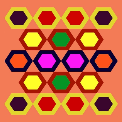 Picture of RAINBOW HEXAGON-1