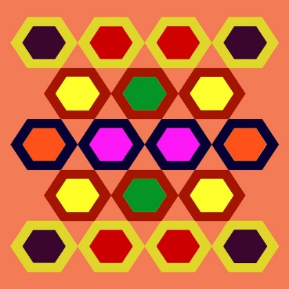 Picture of RAINBOW HEXAGON-1