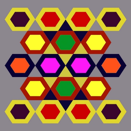 Picture of RAINBOW HEXAGON-2