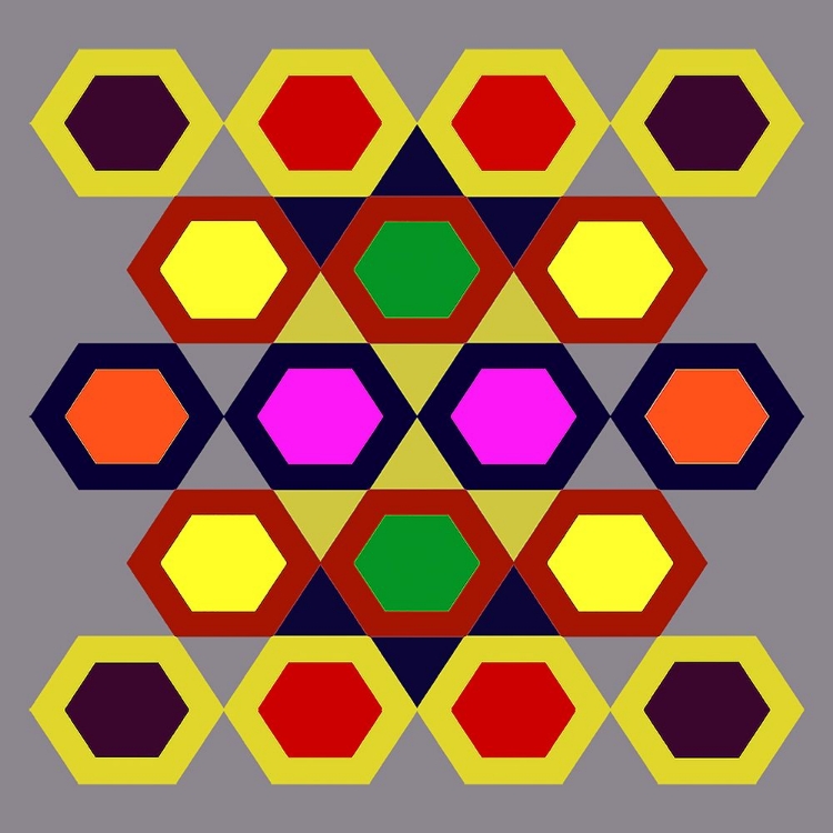 Picture of RAINBOW HEXAGON-2