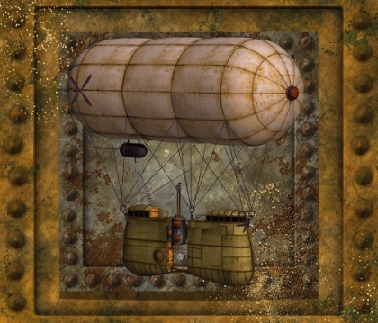 Picture of STEAMPUNK ZEPPELIN BALLOON