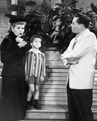 Picture of LUCILLE BALL, RICHARD KEITH, DESI ARNAZ, I LOVE LUCY, 1956
