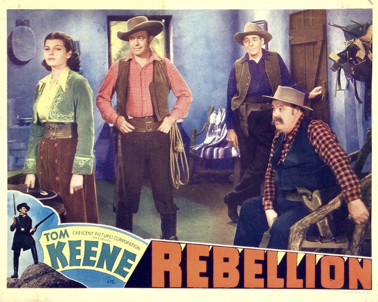 Picture of LOBBY CARD FOR THE AMERICAN WESTERN FILM REBELLION-1936