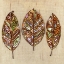 Picture of BOHEMIAN LEAF TRIO I