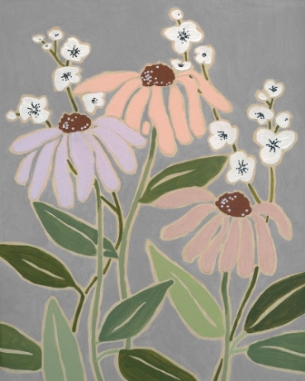 Picture of WOODBLOCK FLORAL I