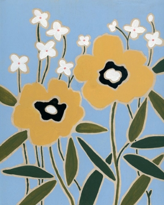 Picture of WOODBLOCK FLORAL II