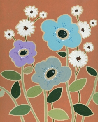 Picture of WOODBLOCK FLORAL IV