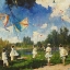 Picture of CHILDREN PLAYING WITH KITES II