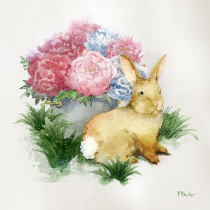 Picture of FLORAL RABBIT I