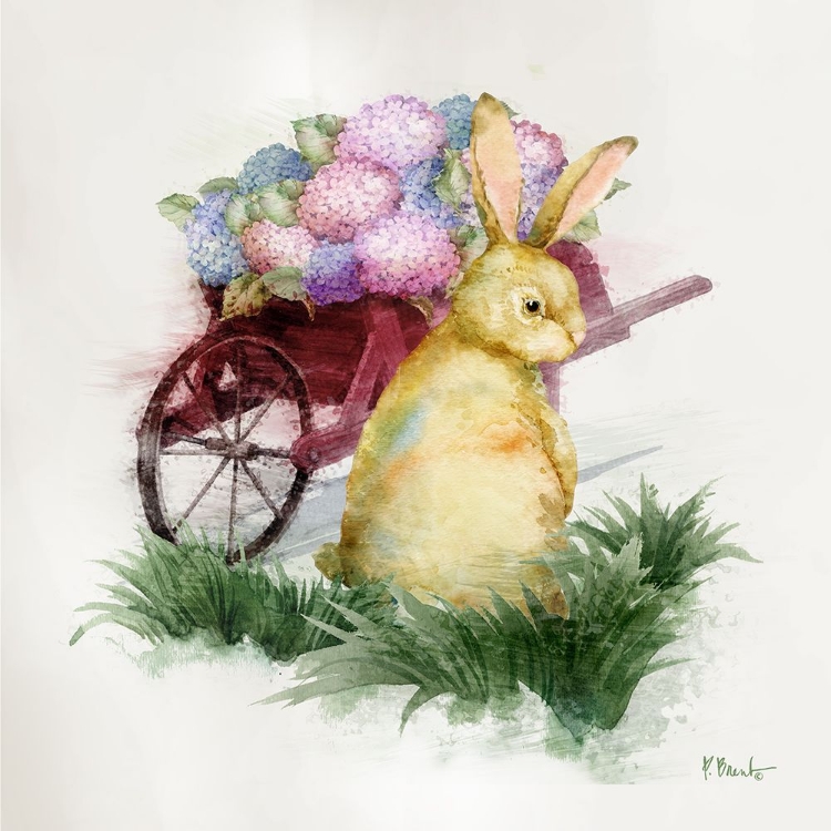 Picture of FLORAL RABBIT III