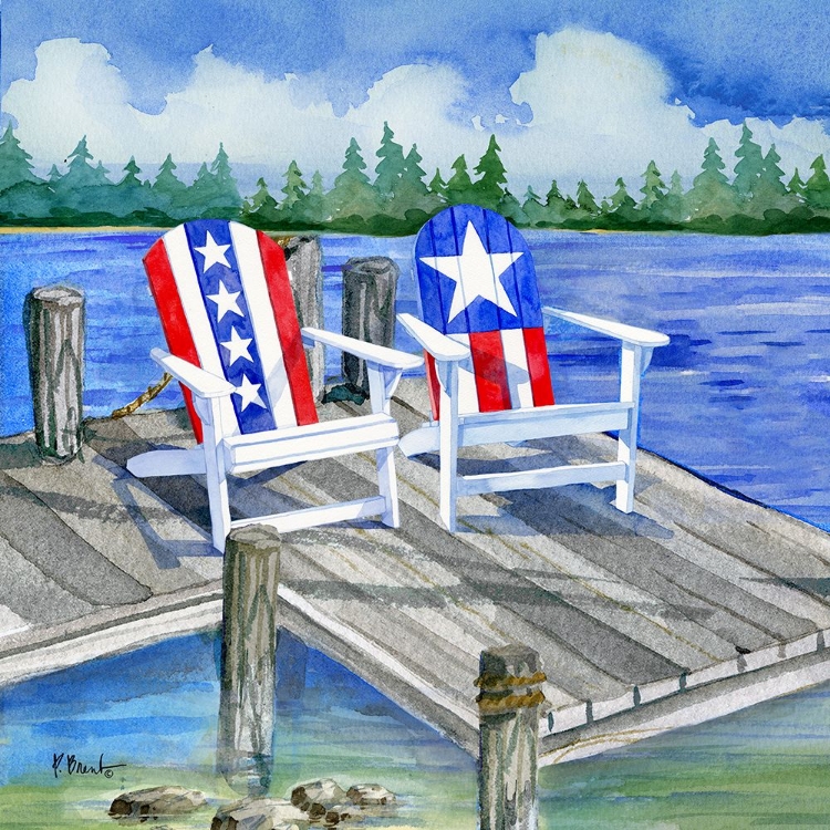 Picture of PATRIOTIC DOCK I