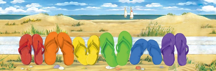 Picture of RAINBOW FLIP FLOPS