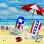 Picture of PATRIOTIC BEACH IV