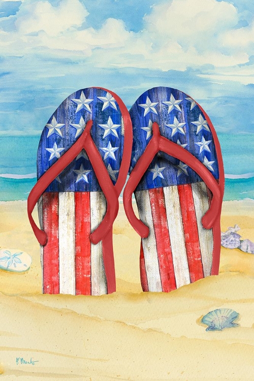 Picture of AMERICANA BEACH FLIP FLOPS VERTICAL I