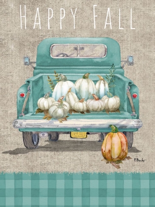 Picture of WHITE PUMPKIN TRUCK VERTICAL