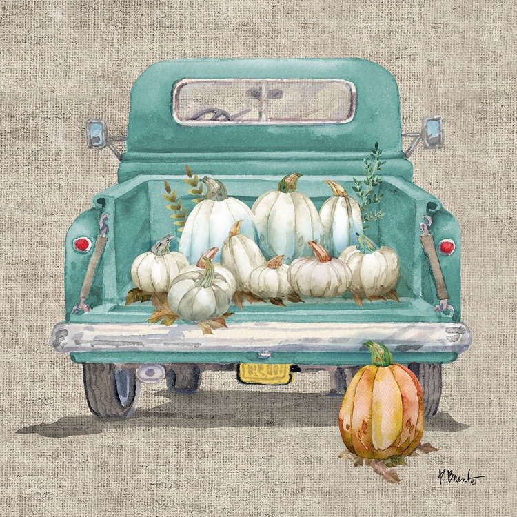 Picture of WHITE PUMPKIN TRUCK