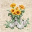 Picture of SAGE SUNFLOWER BUCKET