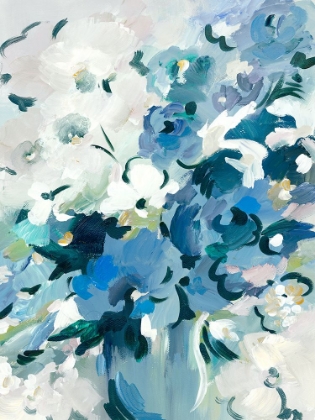 Picture of BLUE FLORAL VASE