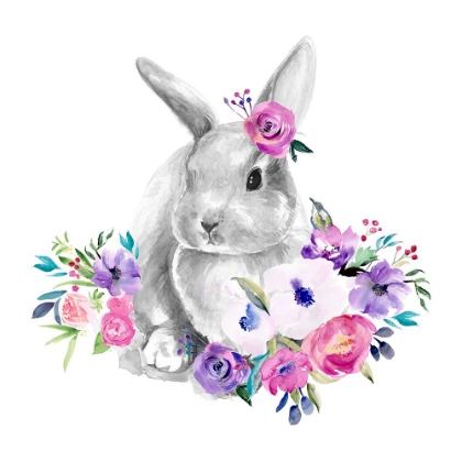 Picture of BRIGHT FLORAL BUNNY II