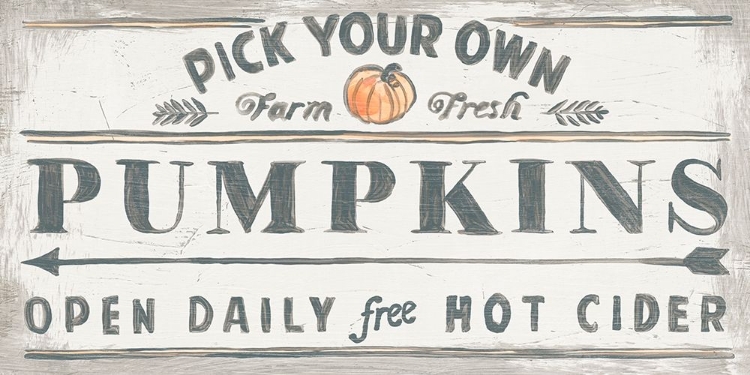 Picture of PUMPKIN PICKING SIGNS I