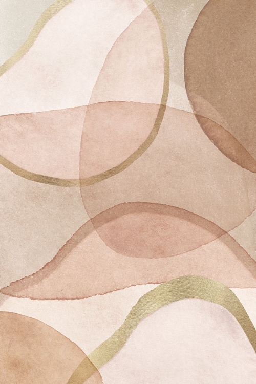 Picture of BLUSH AND BROWN ABSTRACT