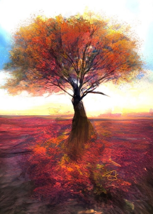 Picture of TREE IN AUTUMN