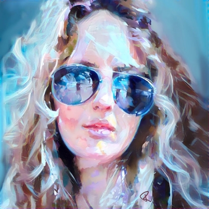 Picture of SELF PORTRAIT IMITATING JANIS JOPLIN