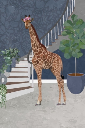 Picture of GIRAFFE BY THE STAIRS