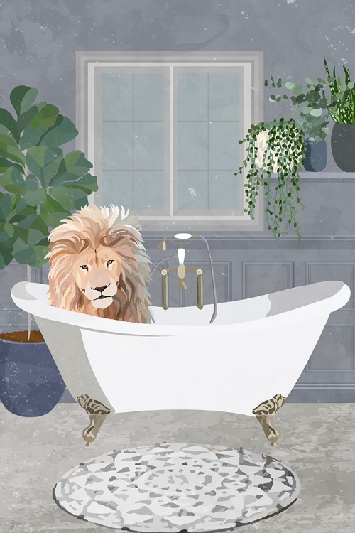 Picture of LION TAKES A BATH