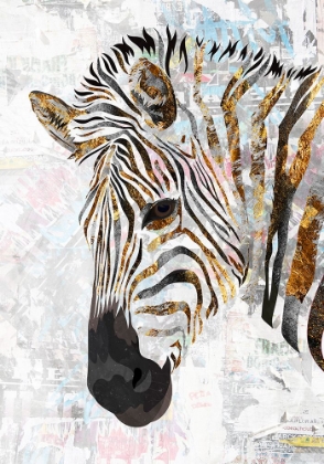 Picture of GRUNGE GOLD ZEBRA