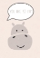 Picture of HIPPO NURSERY PRINT