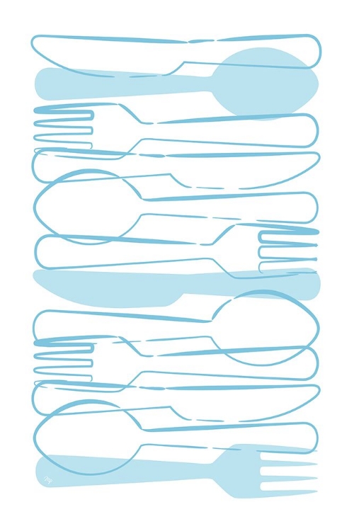 Picture of BLUE CUTLERY