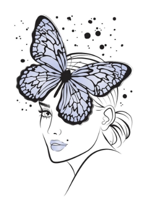 Picture of BUTTERFLY GIRL BLUE