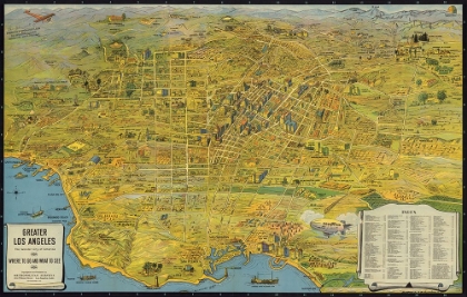 Picture of MAP OF LOS ANGELES, 1932