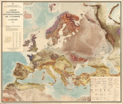Picture of GEOLOGICAL MAP OF THE WORLD - 1962