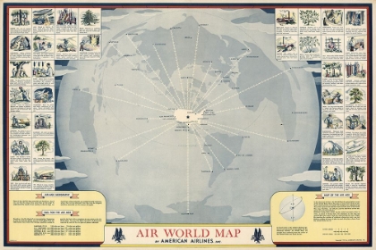 Picture of AMERICAN AIRLINES MAP