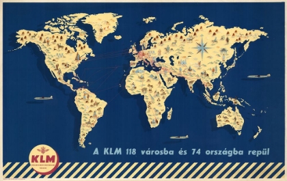 Picture of KLM ROYAL DUTCH MAP