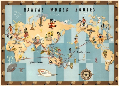 Picture of QUANTAS WORLD MAP