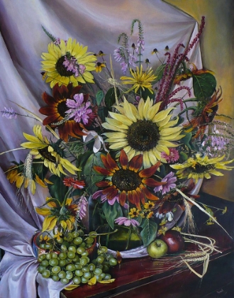 Picture of SUNFLOWERS AND GRAPES