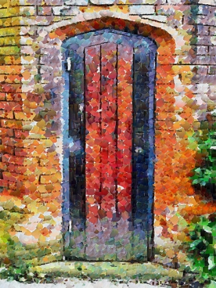 Picture of AN OLD WOODEN DOOR